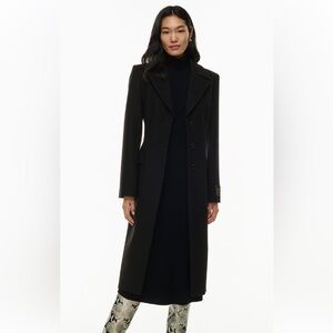 Aritiza Wilfred Eiffel Coat Women’s Small Black Slim Fit Virgin Wool